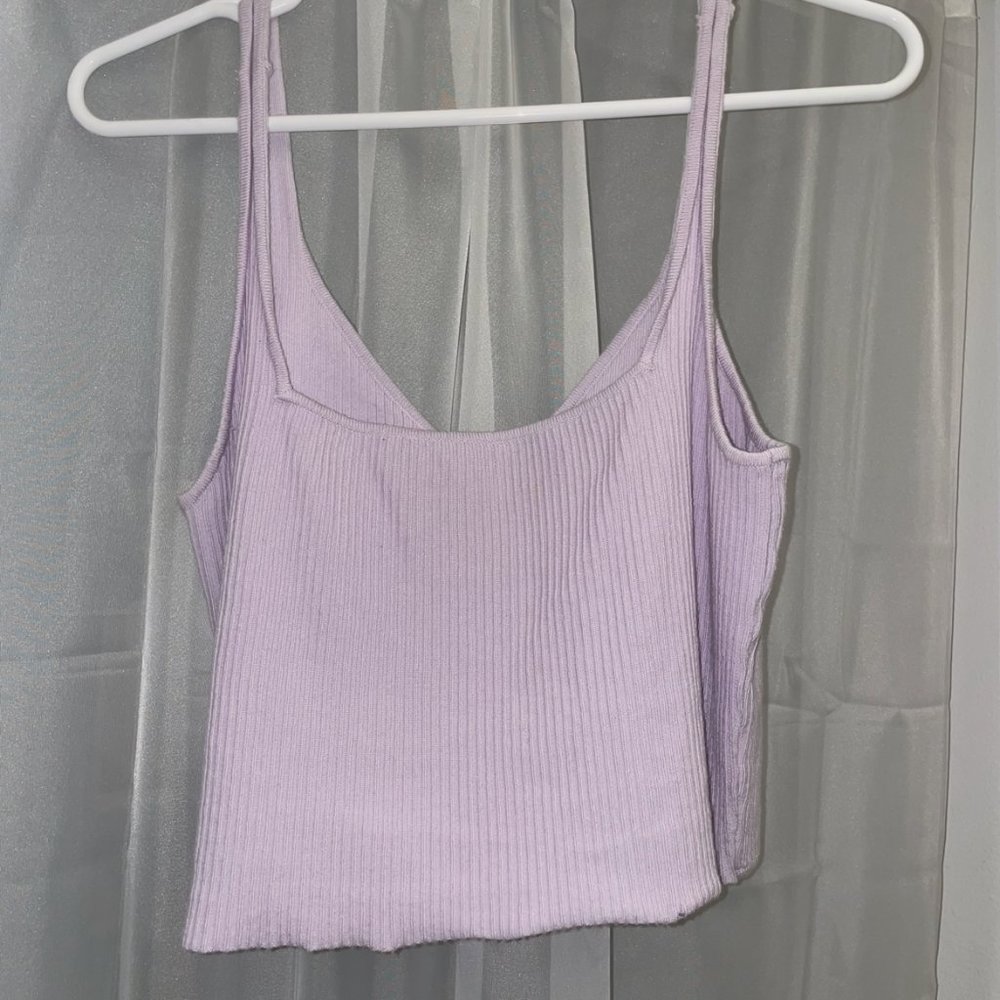 Urban Outfitters Purple Allie Tie Back Tank Top, Size M